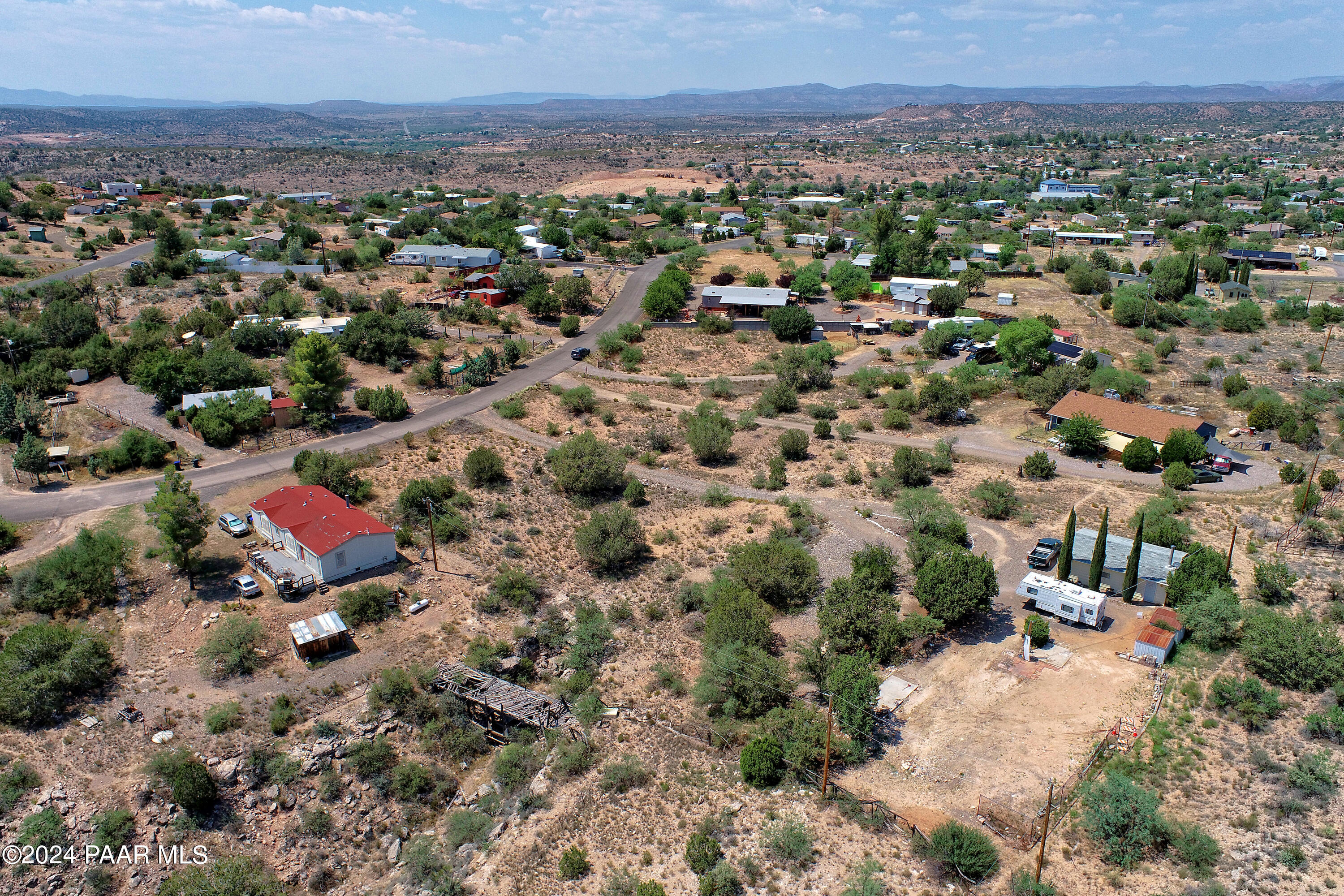 4595 Quail Hollow Road Rimrock, AZ 86335 - Photo 28 of 30 an aerial view of multiple house