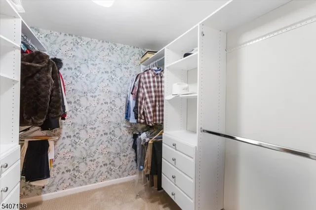 walk in closet with window