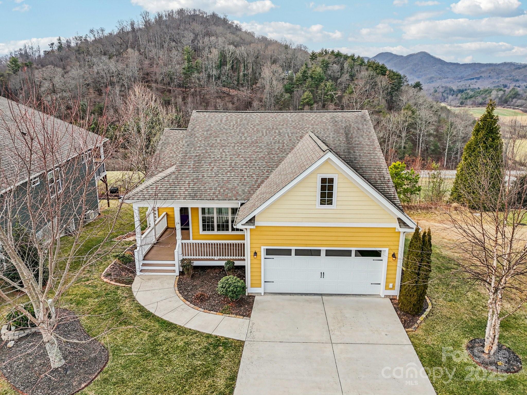 14 Rose Creek Road Leicester, NC 28748 - Photo 2 of 34 an aerial view of a house with a yard