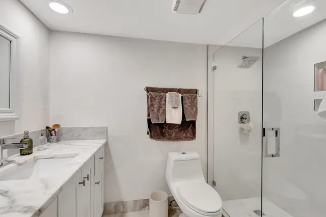 a outdoor space with lots of tables and chairs