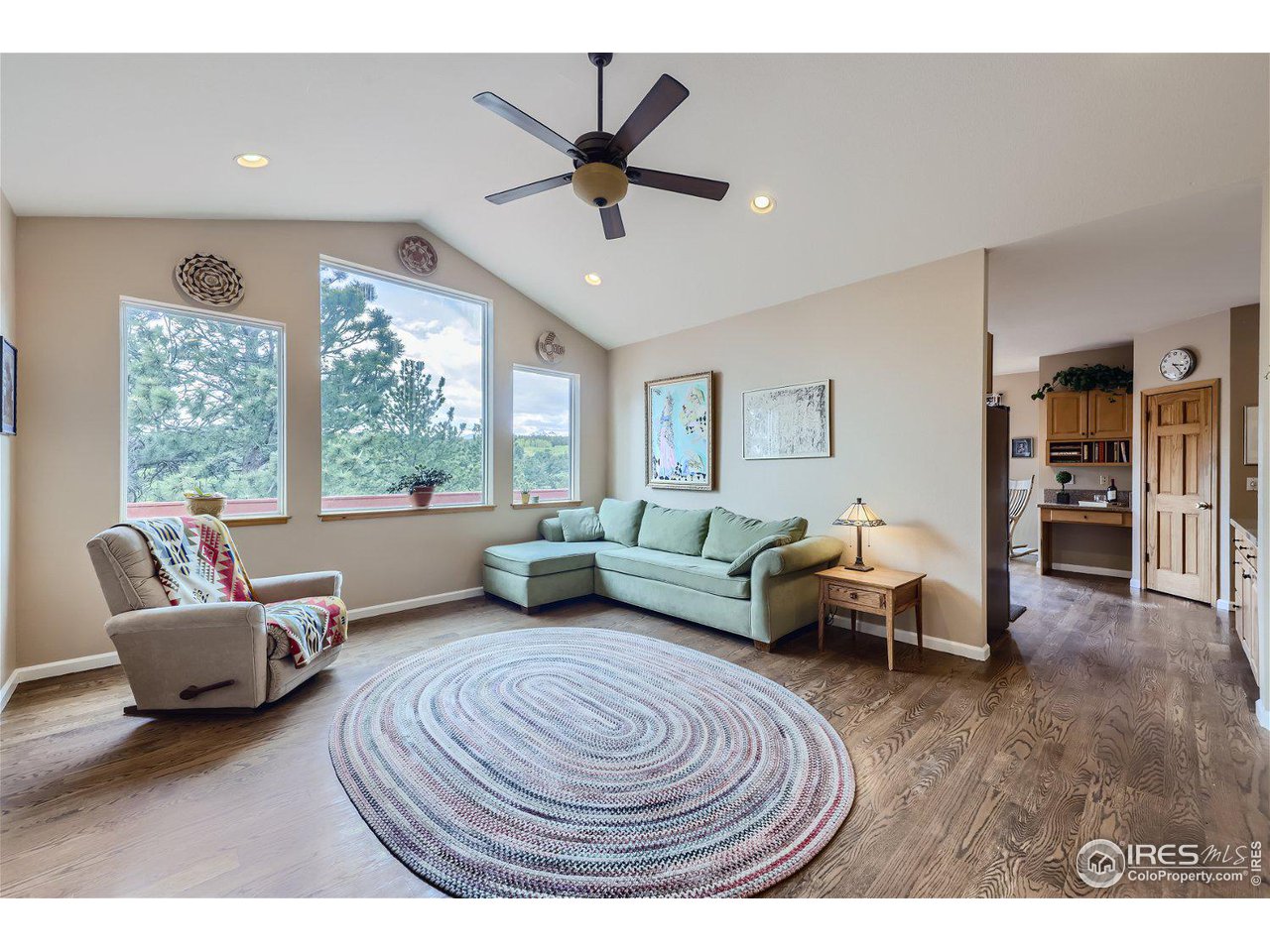 641 Ranch Road Ward, CO 80481 - Photo 6 of 40 a living room with furniture and a large window