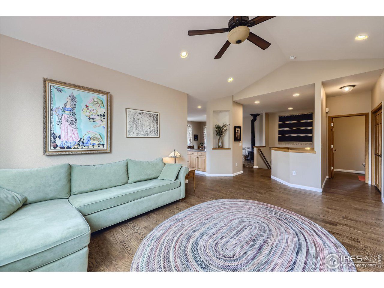 641 Ranch Road Ward, CO 80481 - Photo 8 of 40 a living room with furniture and a view of kitchen