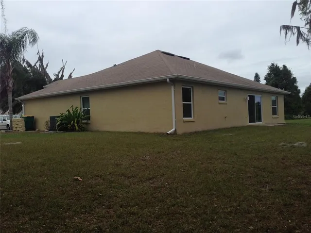 a house view with a garden space