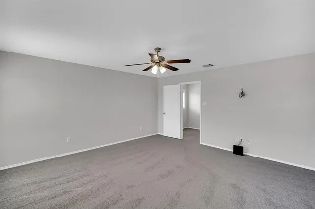 a view of backyard of house