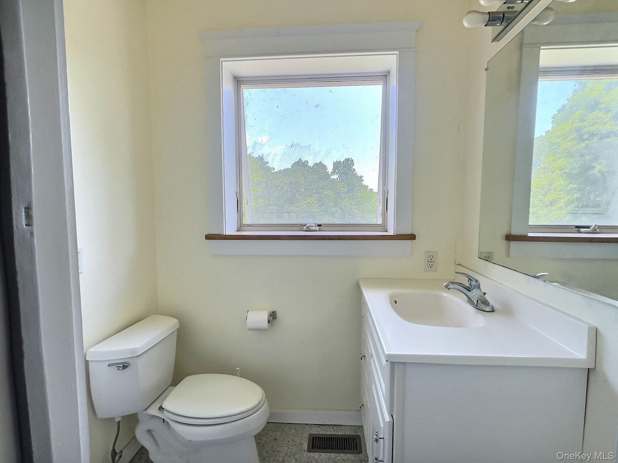 118 Scenic Ridge Drive Brewster, NY 10509 - Photo 28 of 50 a bathroom with a toilet sink and mirror
