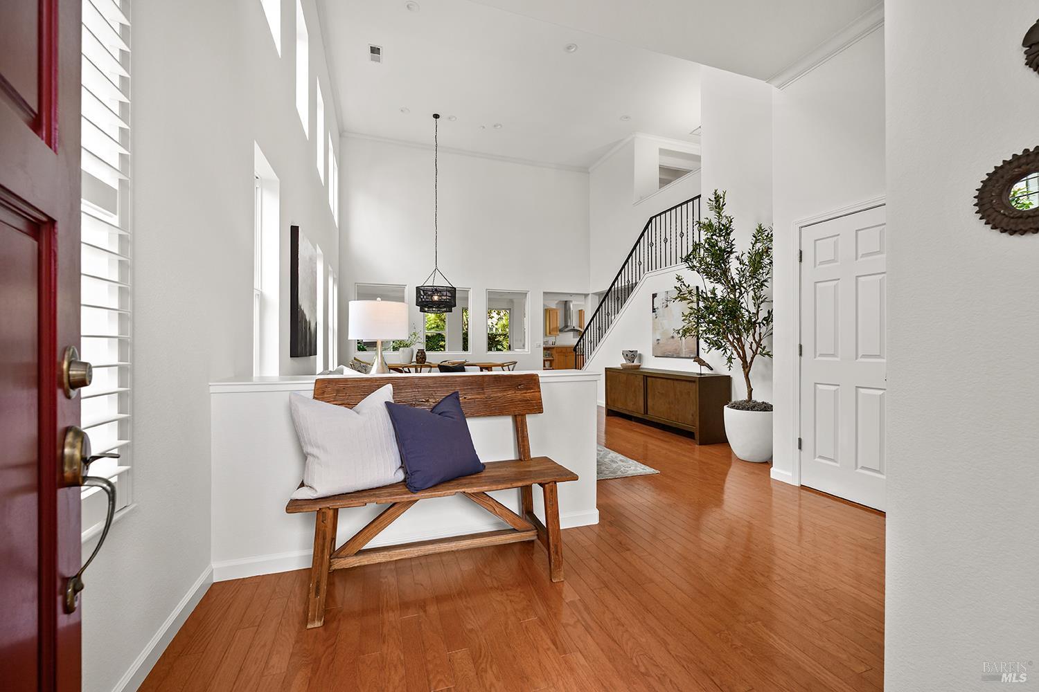 38 Maybeck Street Novato, CA 94949 - Photo 3 of 47 a living room with furniture and a wooden floor
