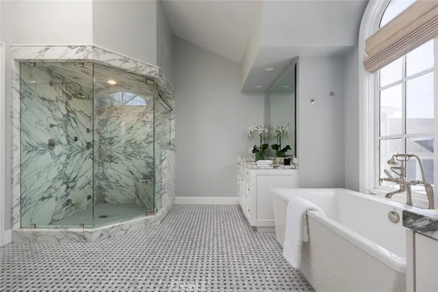 a view of a city and an ocean view