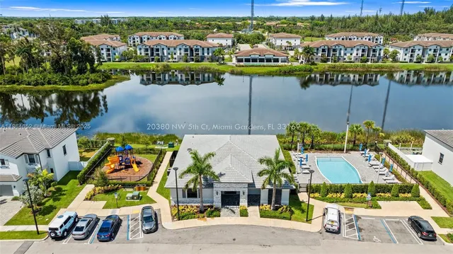 an aerial view of a city
