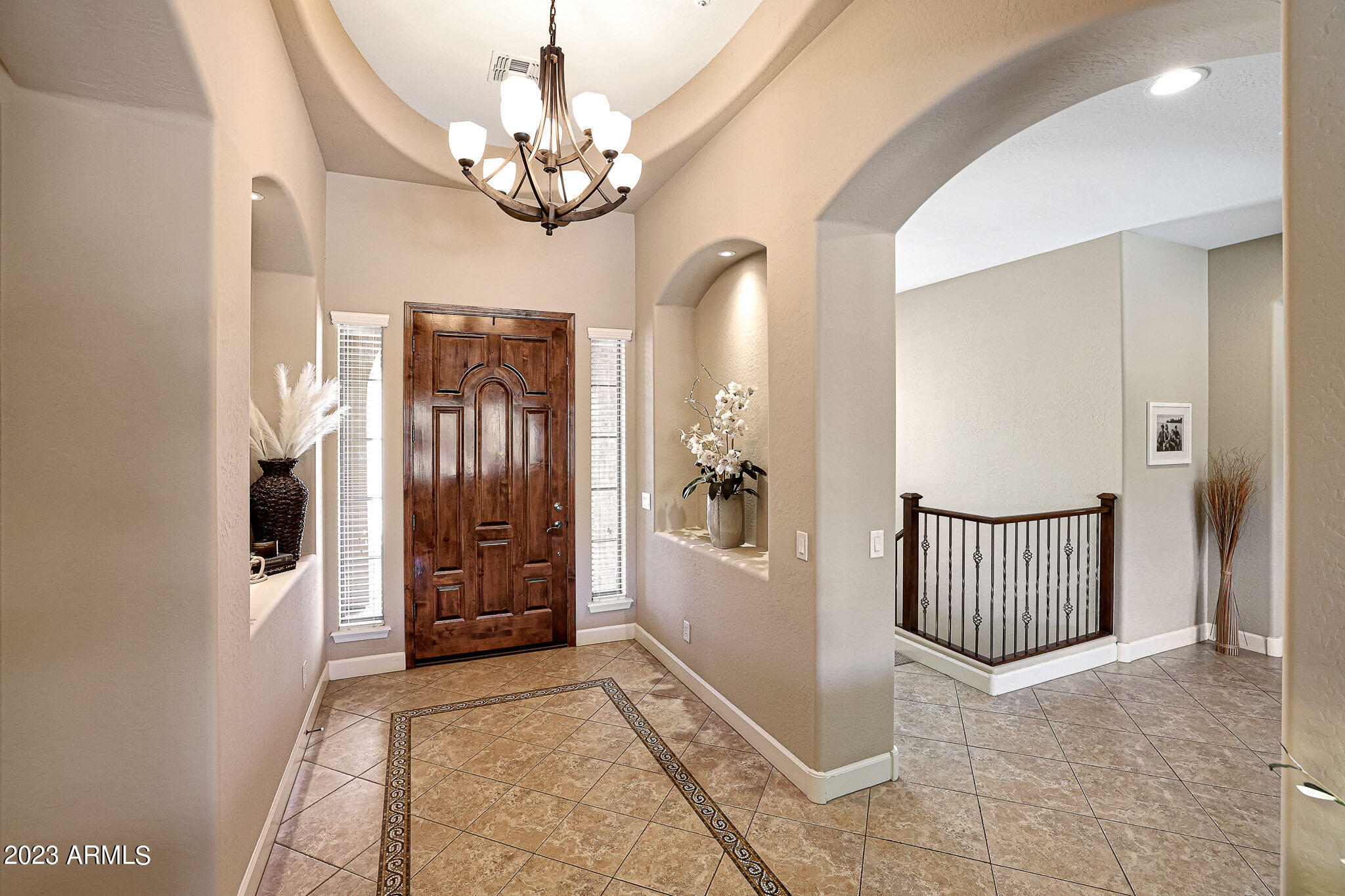 18047 West Narramore Road Goodyear, AZ 85338 - Photo 8 of 98 Formal entrance with Art Niches