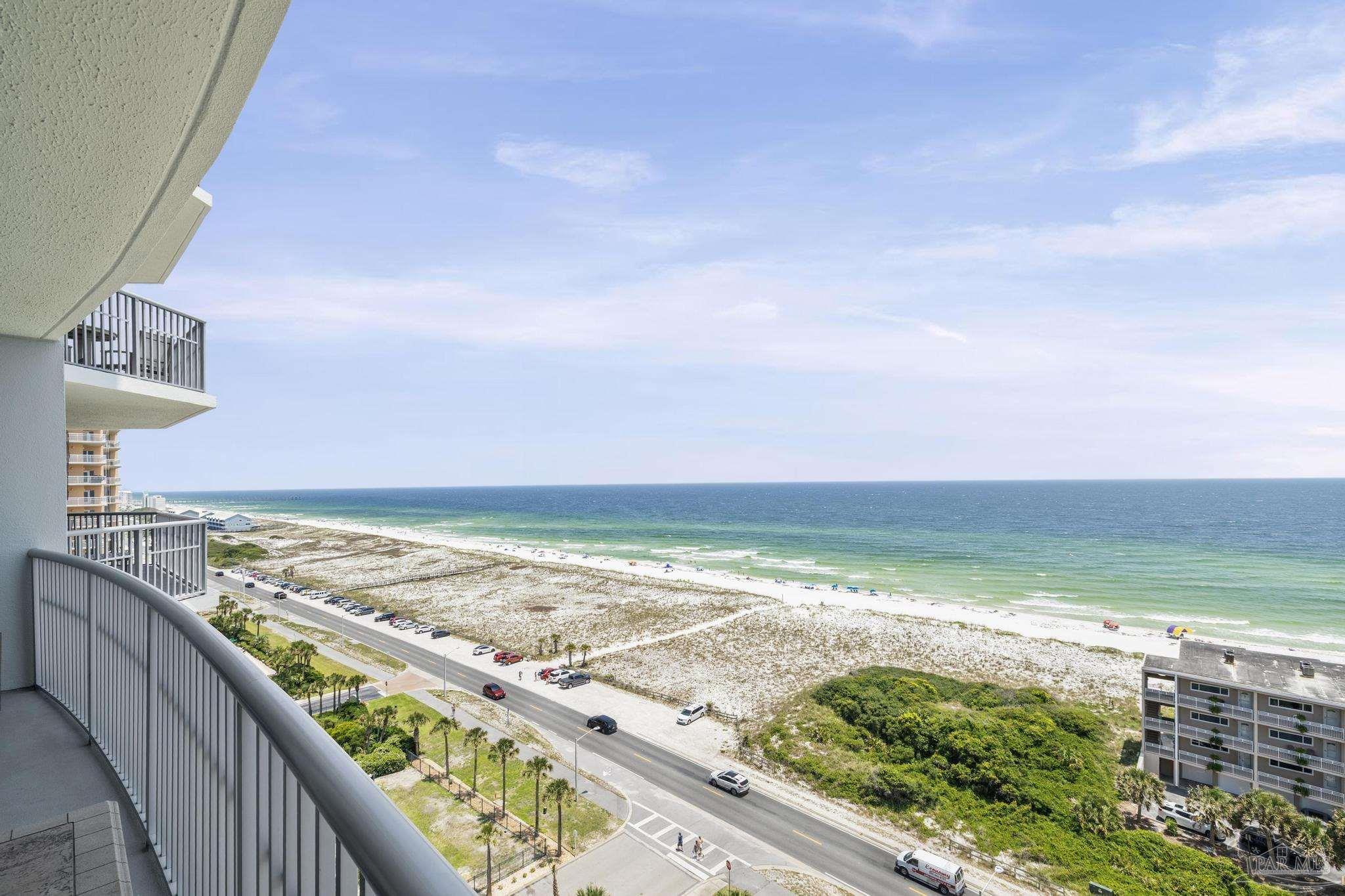 850 Fort Pickens Road, Unit 1230 Pensacola Beach, FL 32561 - Photo 36 of 67 a view of an ocean from a balcony