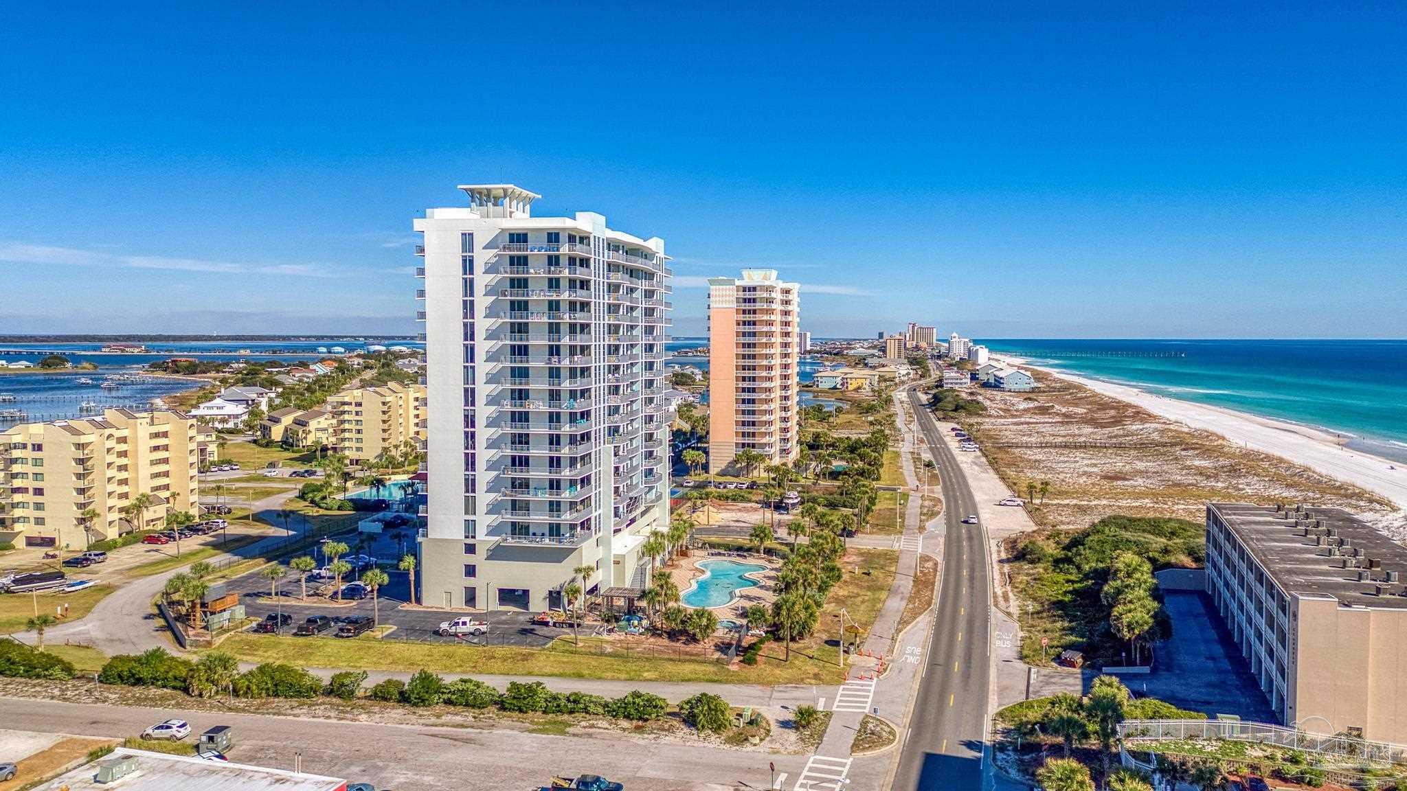 850 Fort Pickens Road, Unit 1230 Pensacola Beach, FL 32561 - Photo 64 of 67 a view of a city with tall buildings