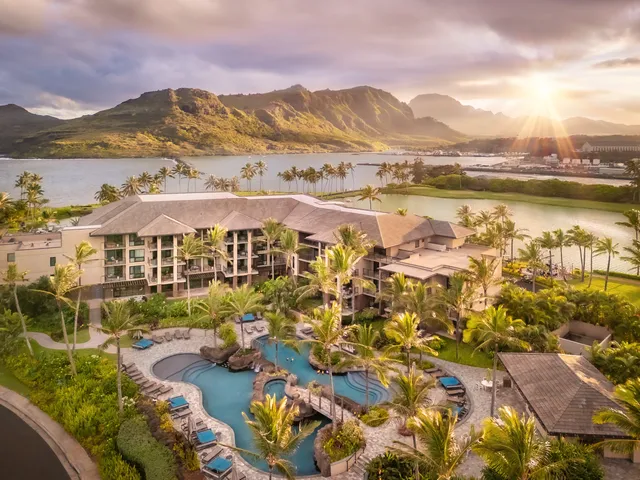 a view of a lake with a mountain in the background