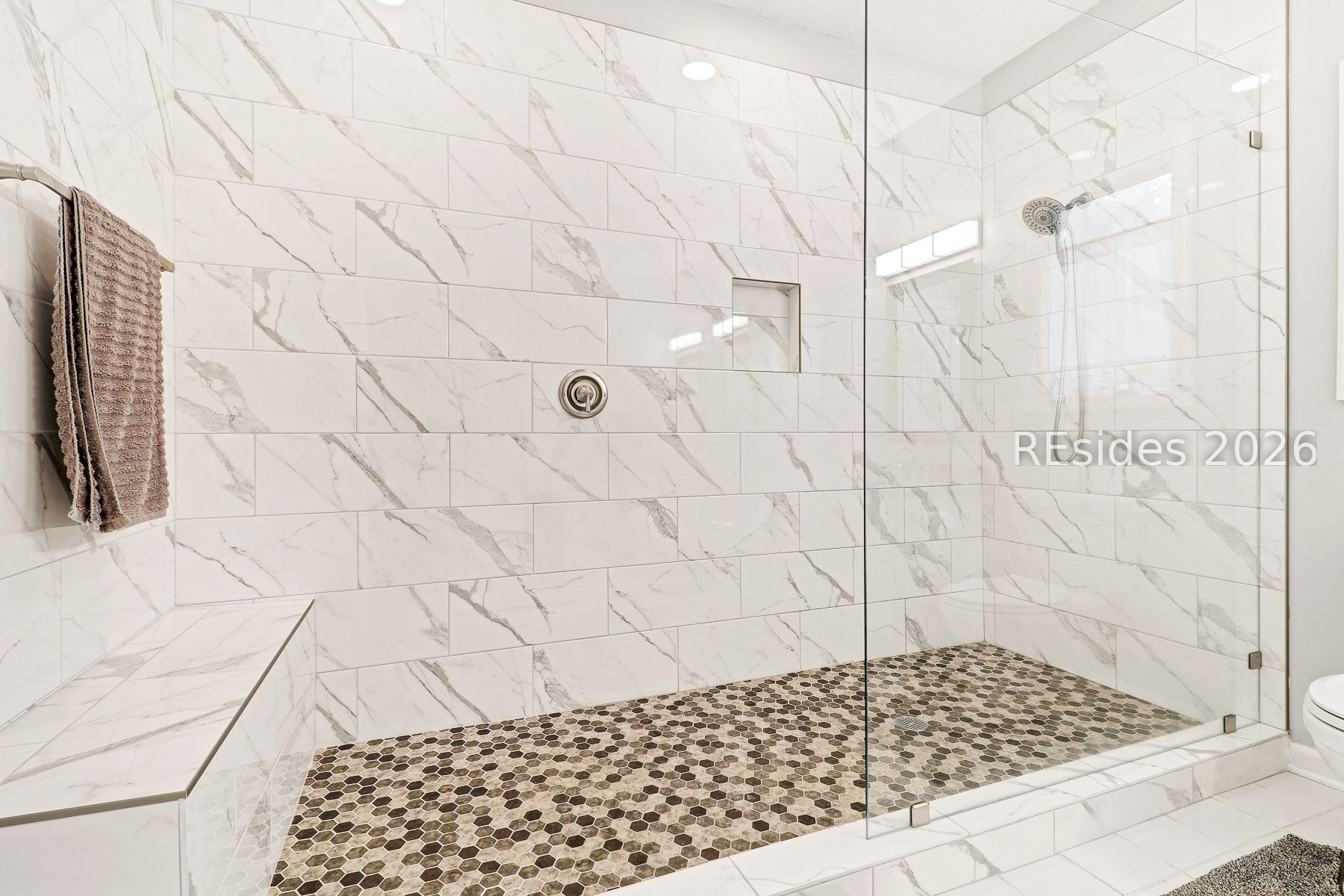 3 Crabtree Lane Bluffton, SC 29910 - Photo 24 of 56 New walk-in shower is gorgeous