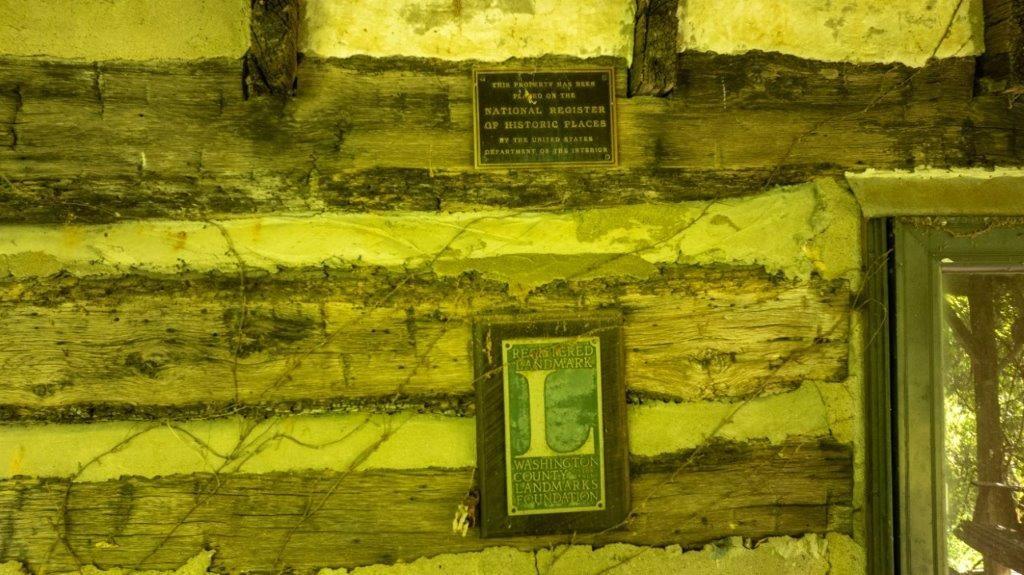 330 Ridgewood Drive Fredericktown, PA 15333 - Photo 16 of 46 Current Condition - Cabin and landmark plaque