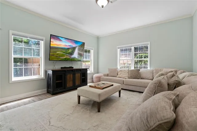 a aerial view of a house