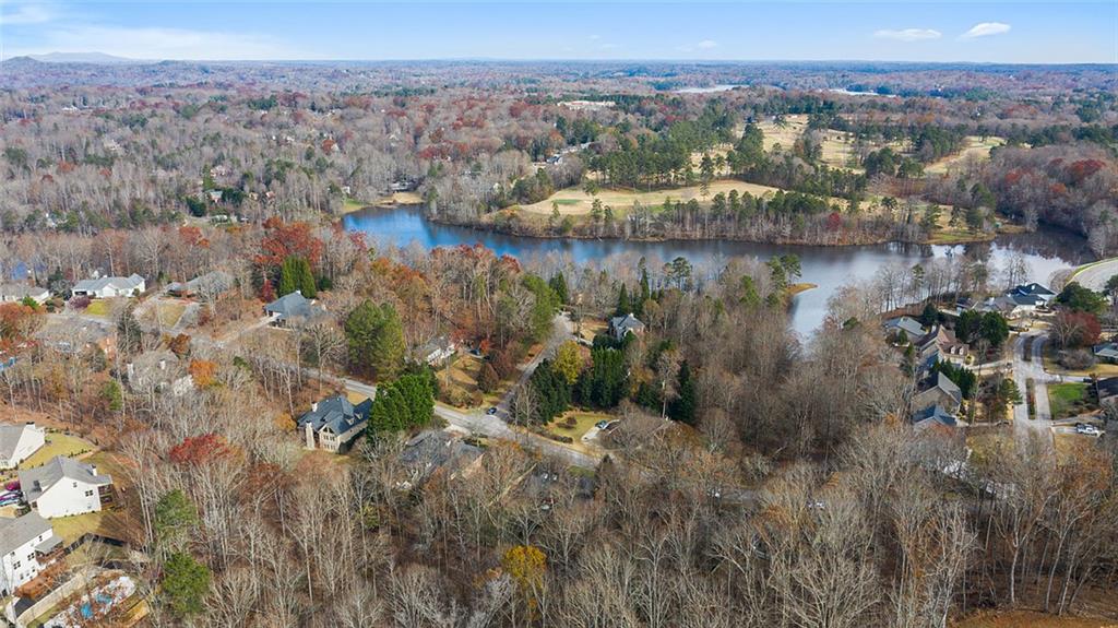3095 Chattahoochee Trace Gainesville, GA 30506 - Photo 31 of 37 a view of a lake with mountains in the background