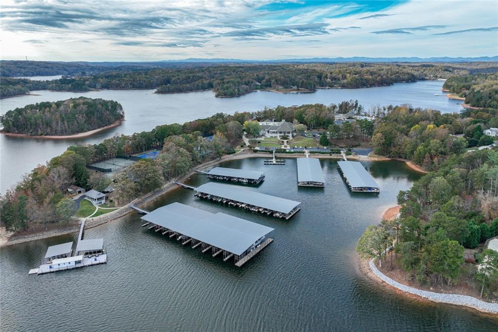 3095 Chattahoochee Trace Gainesville, GA 30506 - Photo 37 of 37 an aerial view of a residential houses with outdoor space and lake view