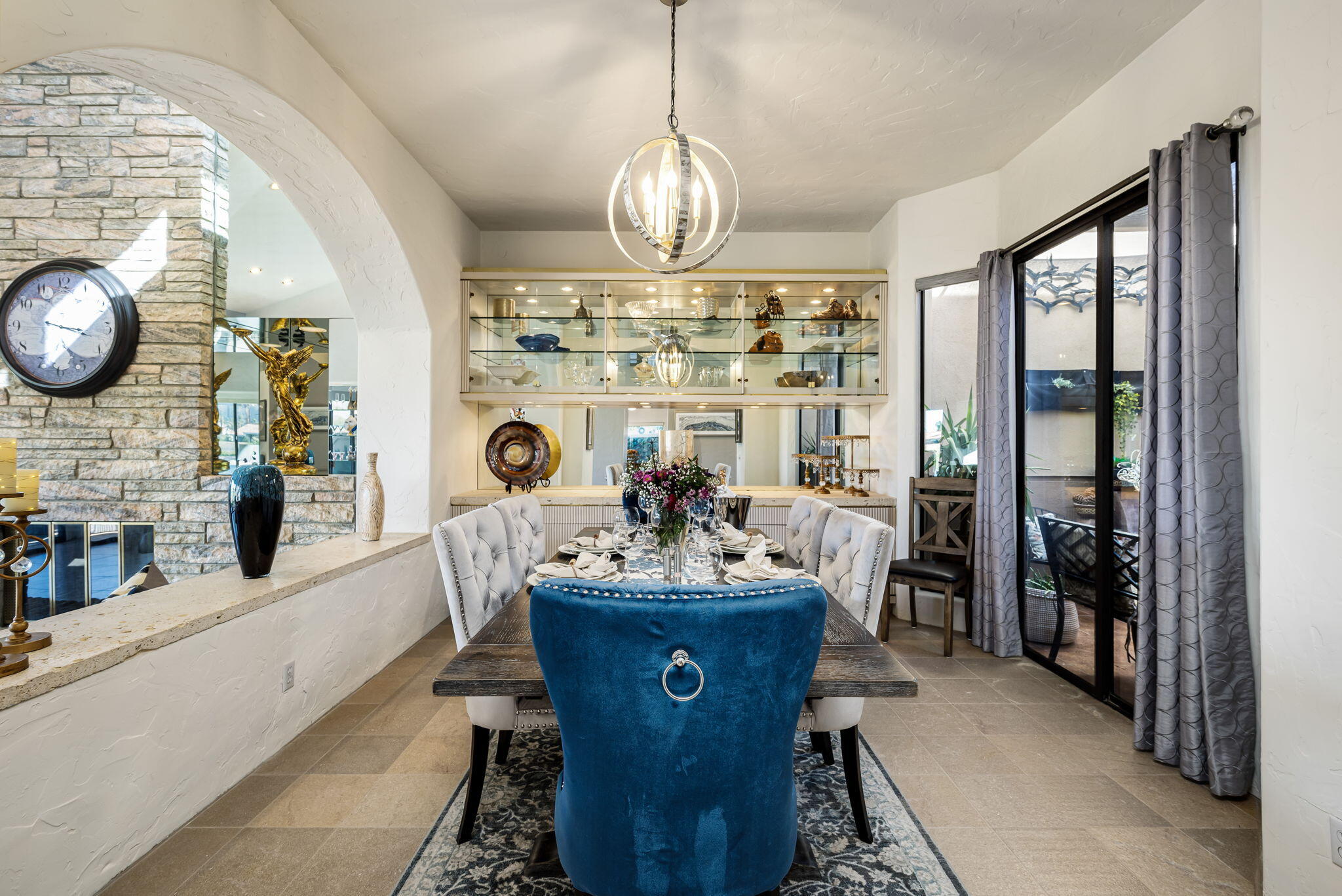 80449 Pebble Beach La Quinta, CA 92253 - Photo 48 of 60 a view of a dining room with furniture window and outside view