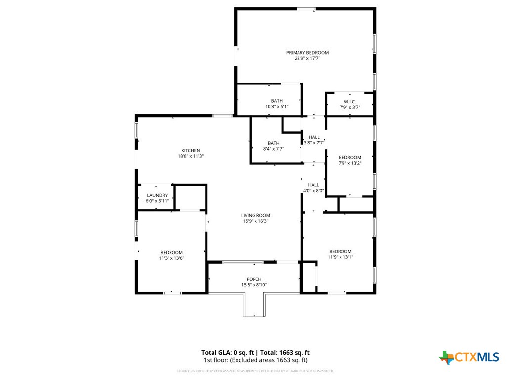 421 South 32nd Street Temple, TX 76501 - Photo 3 of 27 a picture of a floor plan