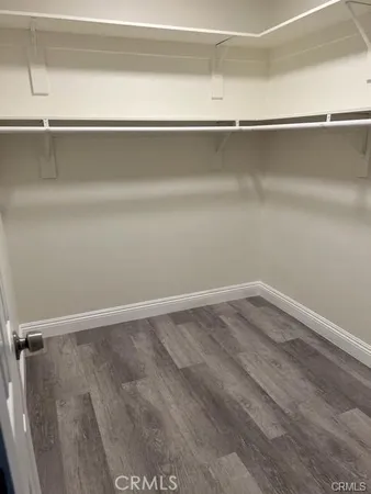 a close view of closet