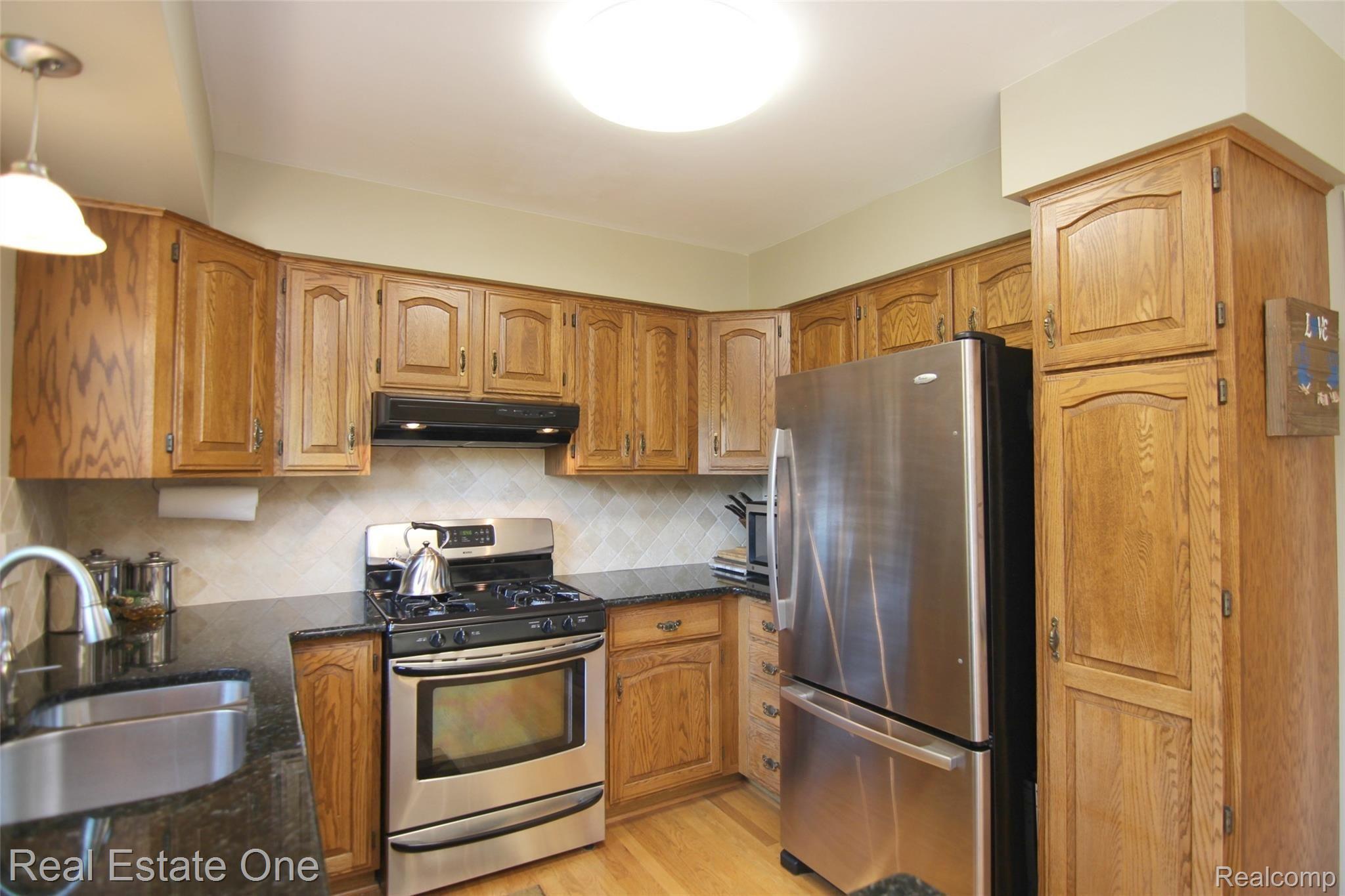 21602 Welch Road Northville, MI 48167 - Photo 11 of 29 Large pantry and stone back splash.