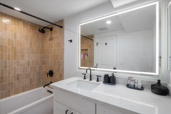 a view of a terrace with furniture