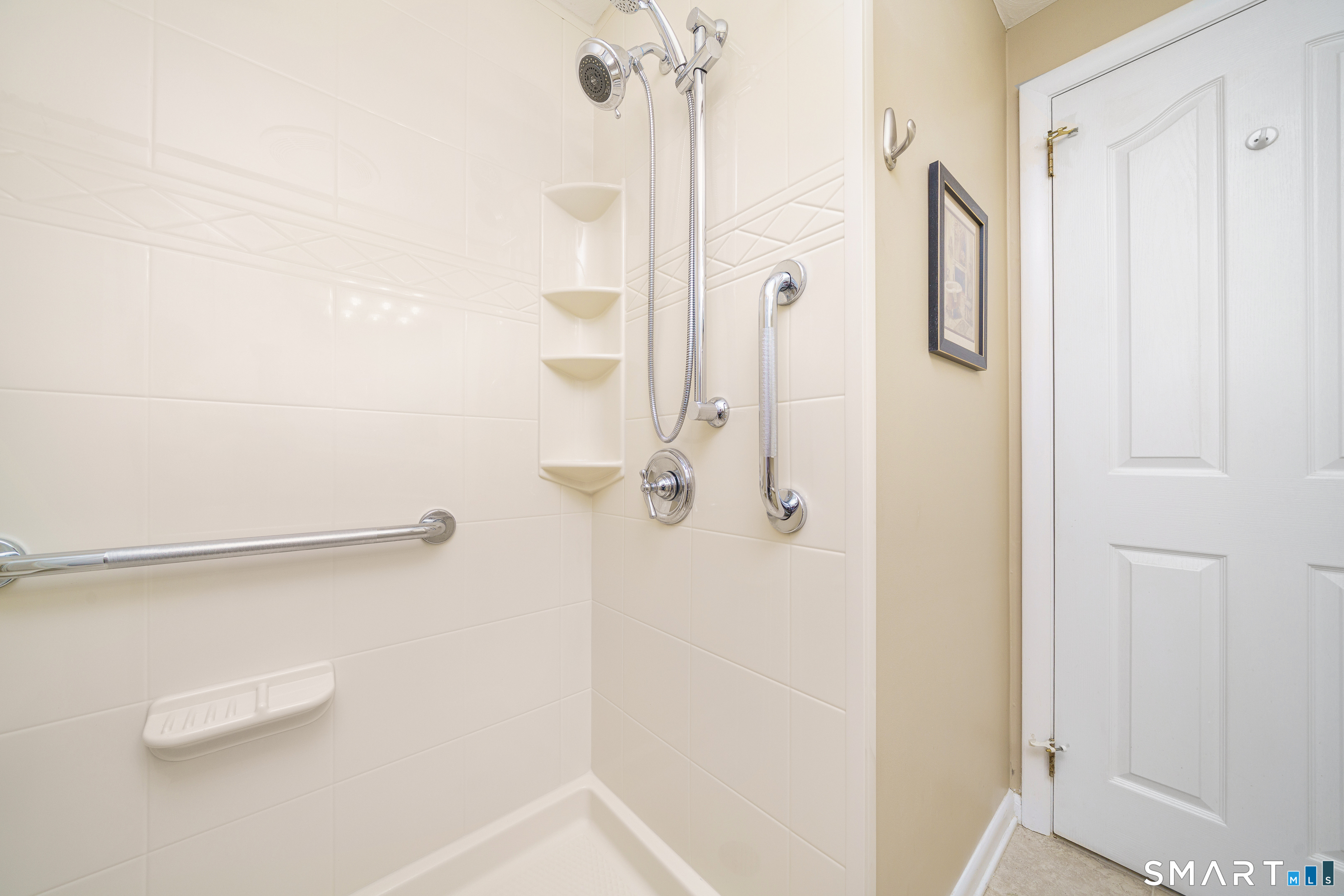 43 Edward Street Wethersfield, CT 06109 - Photo 28 of 40 Full Bath w/ walk-in shower, grab bars, and pull down seat
