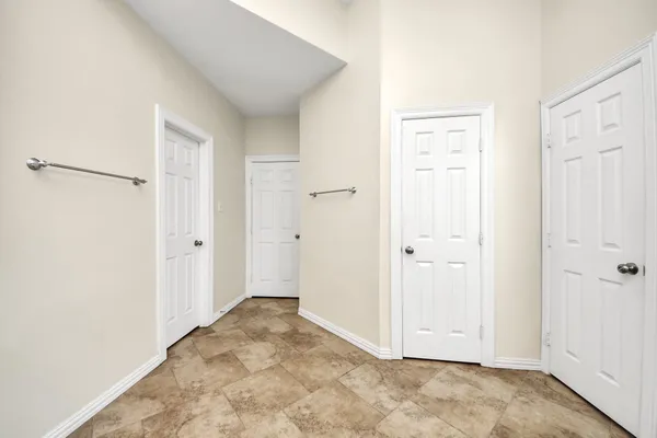 a view of an empty room