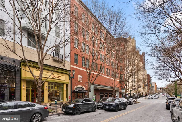 a car parked in front of a building