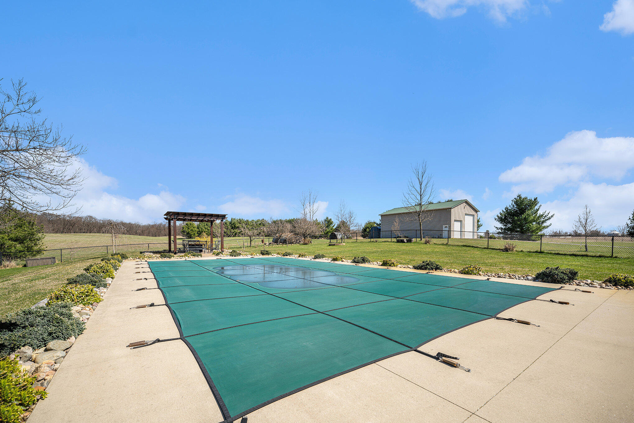 61651 County Line Road Three Rivers, MI 49093 - Photo 24 of 29 Pool and Gazebo