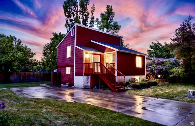 1485 Country Manor Drive Logan, UT 84321 - Photo 1 of 1 View of front of property featuring a patio area and stairs
