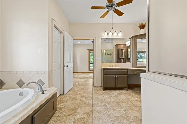 a house view with a outdoor space