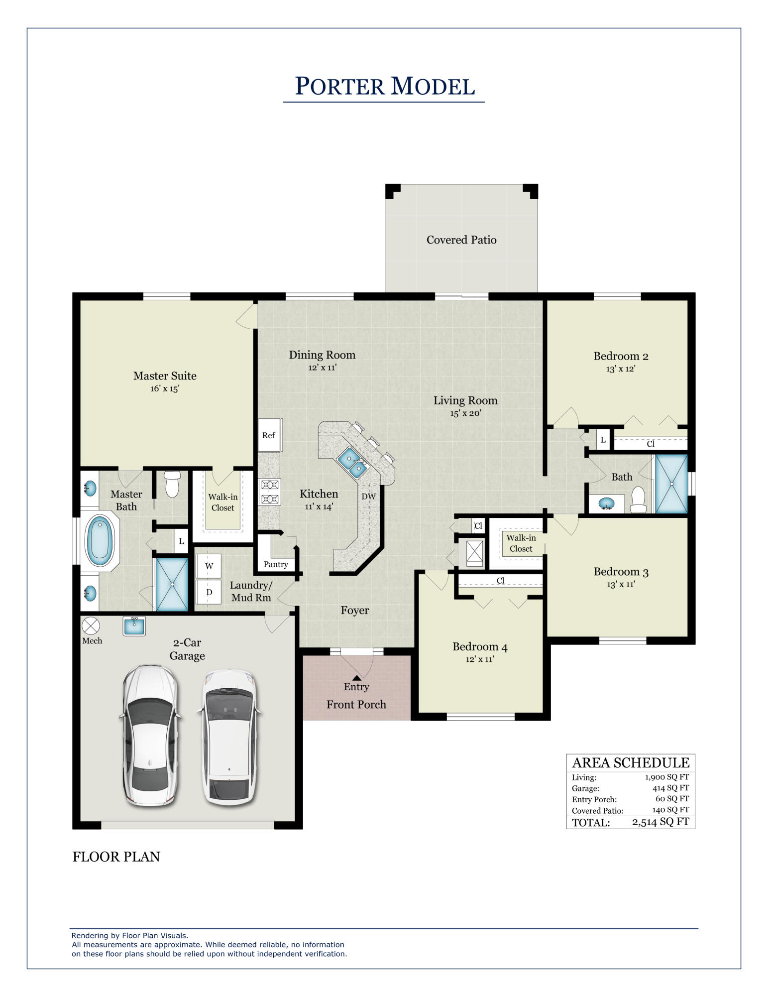 2379 Southwest Salmon Road Port St. Lucie, FL 34953 - Photo 29 of 29 FLOOR PLAN