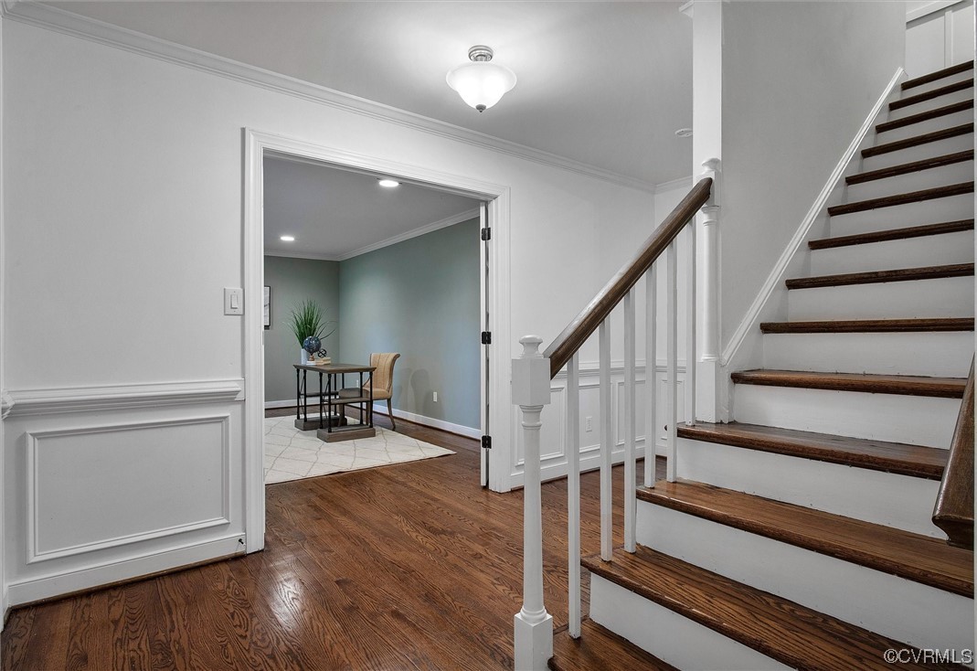 2301 Winterfield Road Midlothian, VA 23113 - Photo 18 of 50 a view of entryway and hall with wooden floor