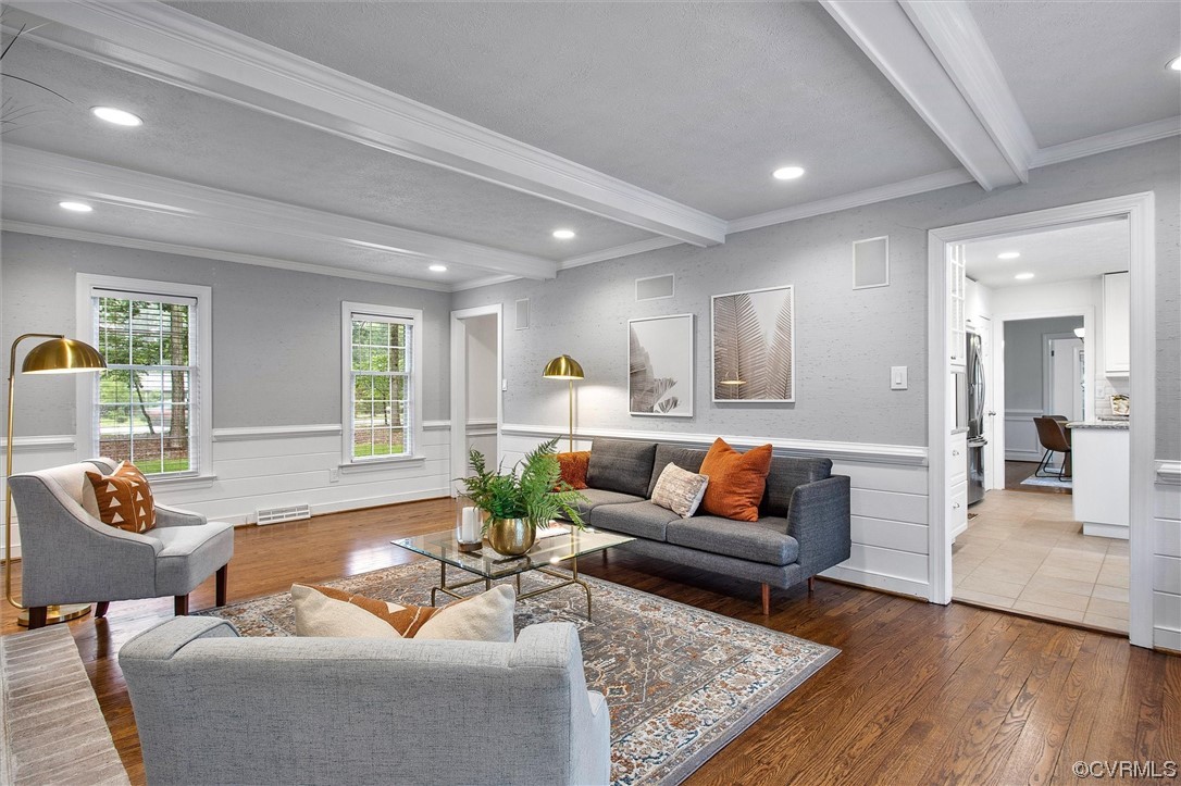 2301 Winterfield Road Midlothian, VA 23113 - Photo 21 of 50 a living room with furniture and a wooden floor
