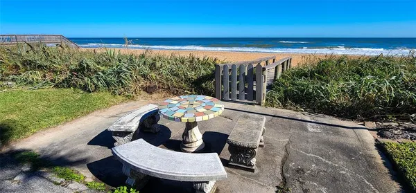 a view of an ocean and beach