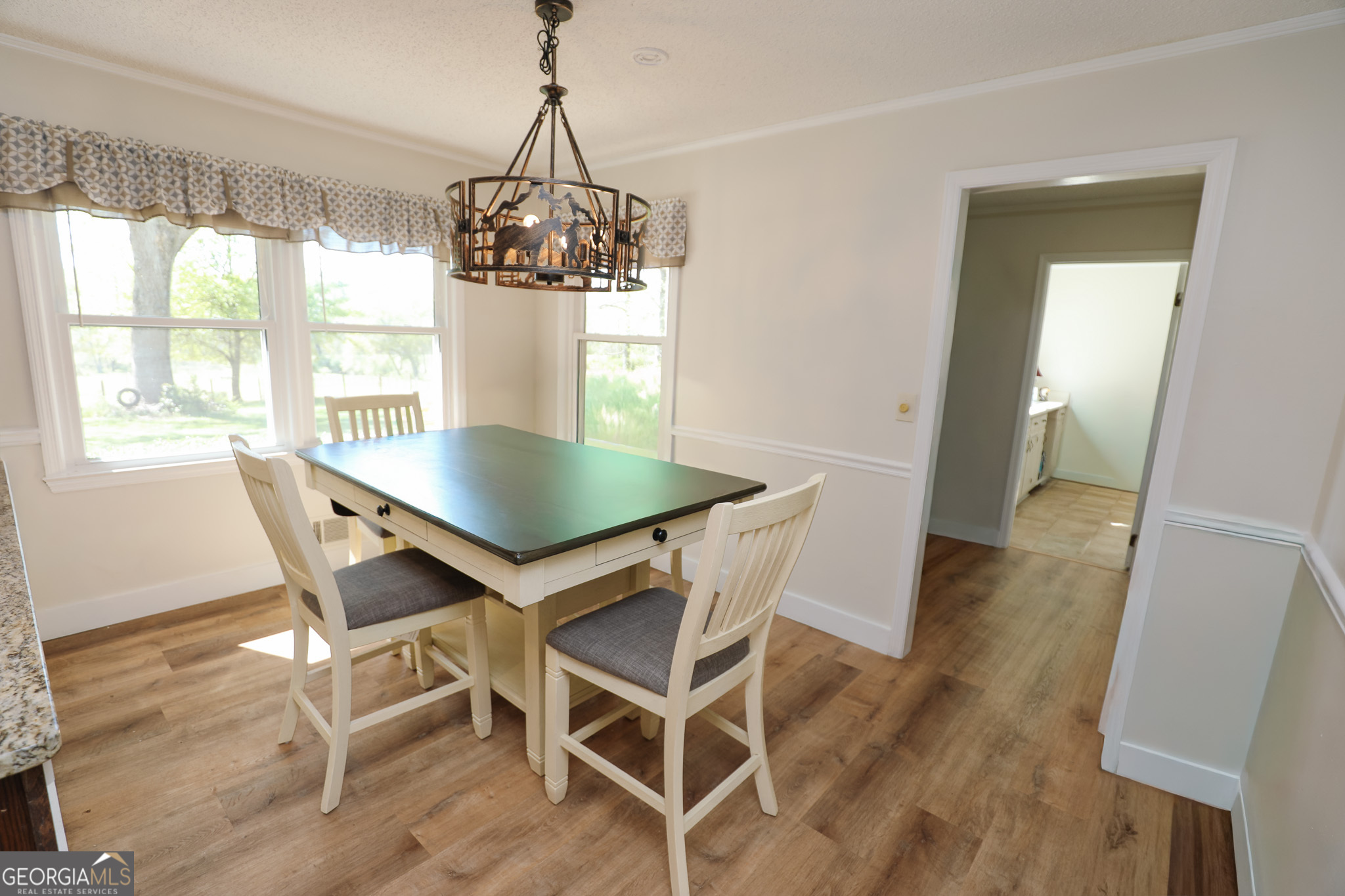1017 Dr Bruce Jackson Road Newnan, GA 30263 - Photo 13 of 52 a view of a dining room with furniture window and wooden floor