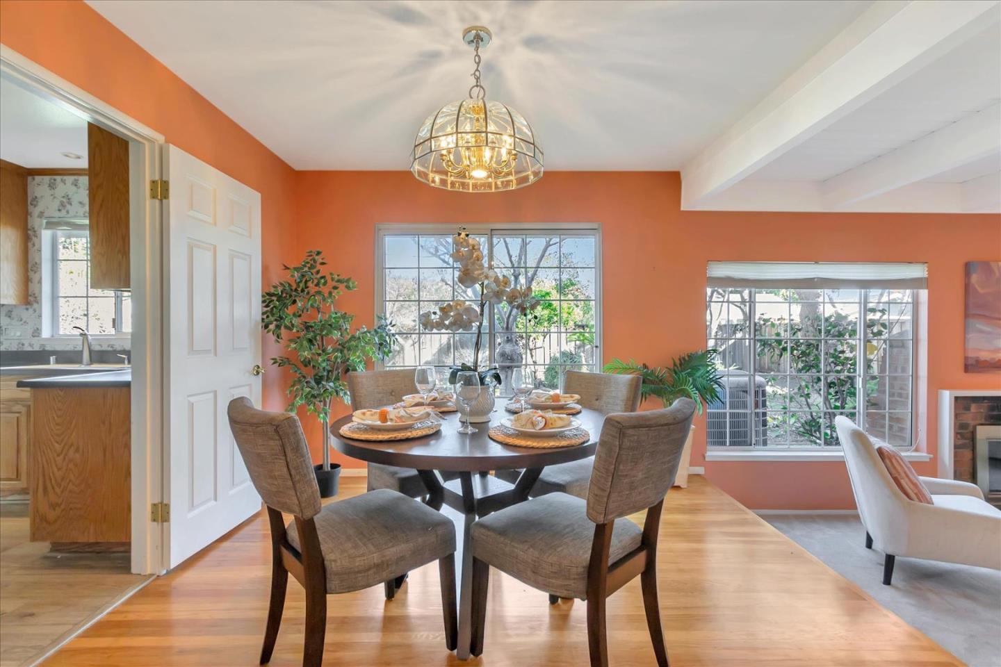 727 Valley Way Santa Clara, CA 95051 - Photo 15 of 52 a view of a dining room with furniture window and outside view