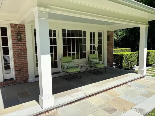 a view of a house with a patio