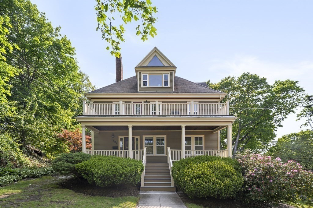 1281 Walnut Street, Unit 2 Newton, MA 02461 - Photo 1 of 30 a front view of a house with garden