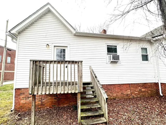a view of a house with a deck