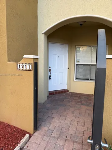 a view of front door