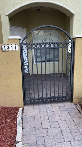 a view of a door with a glass door