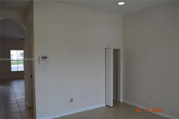 a view of an empty room