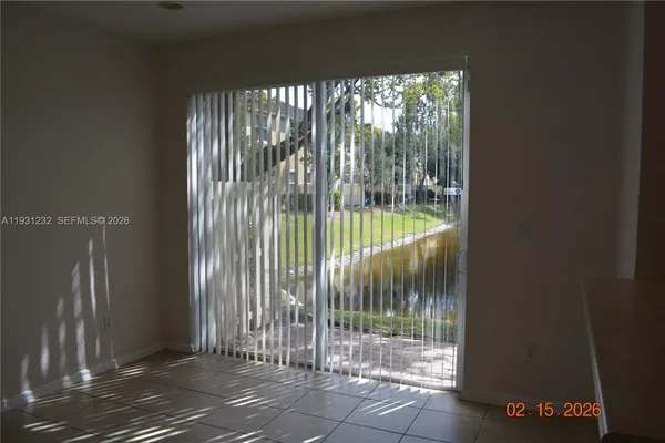 a view of backyard from window