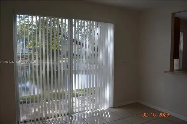 a view of a porch with a window
