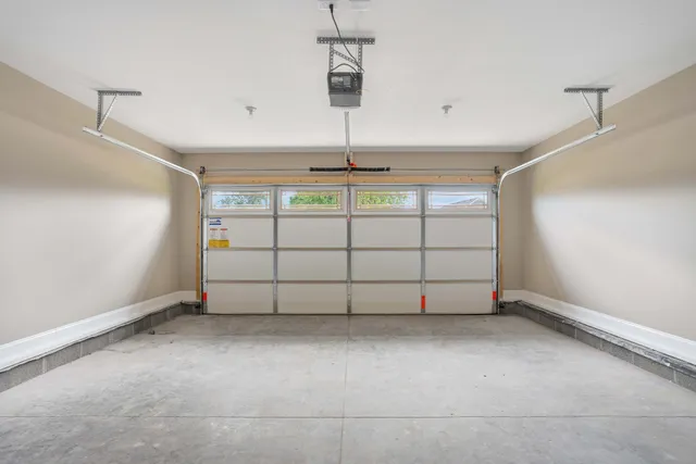 a view of a balcony with wooden floor