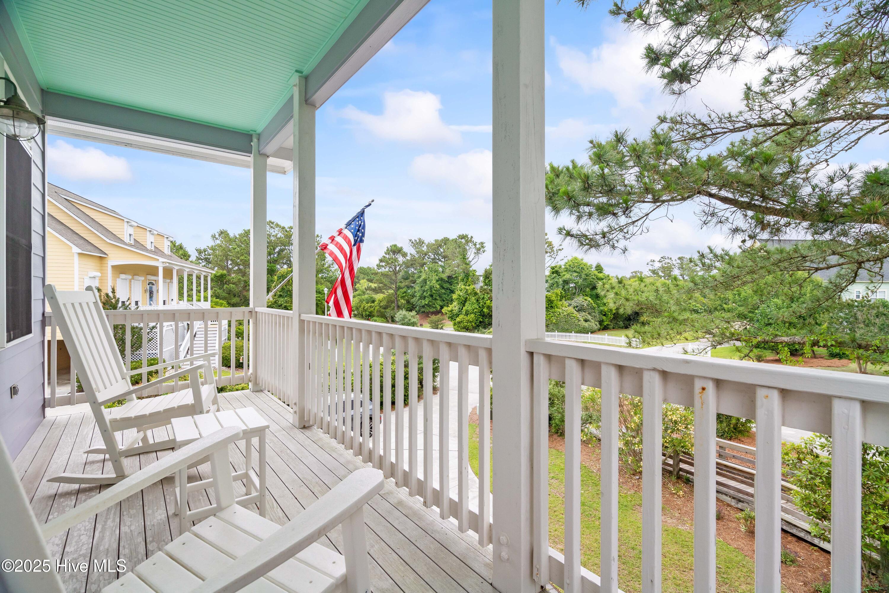 320 Governor Safford Lane Emerald Isle, NC 28594 - Photo 44 of 85 Porch over looking Turtle Pond