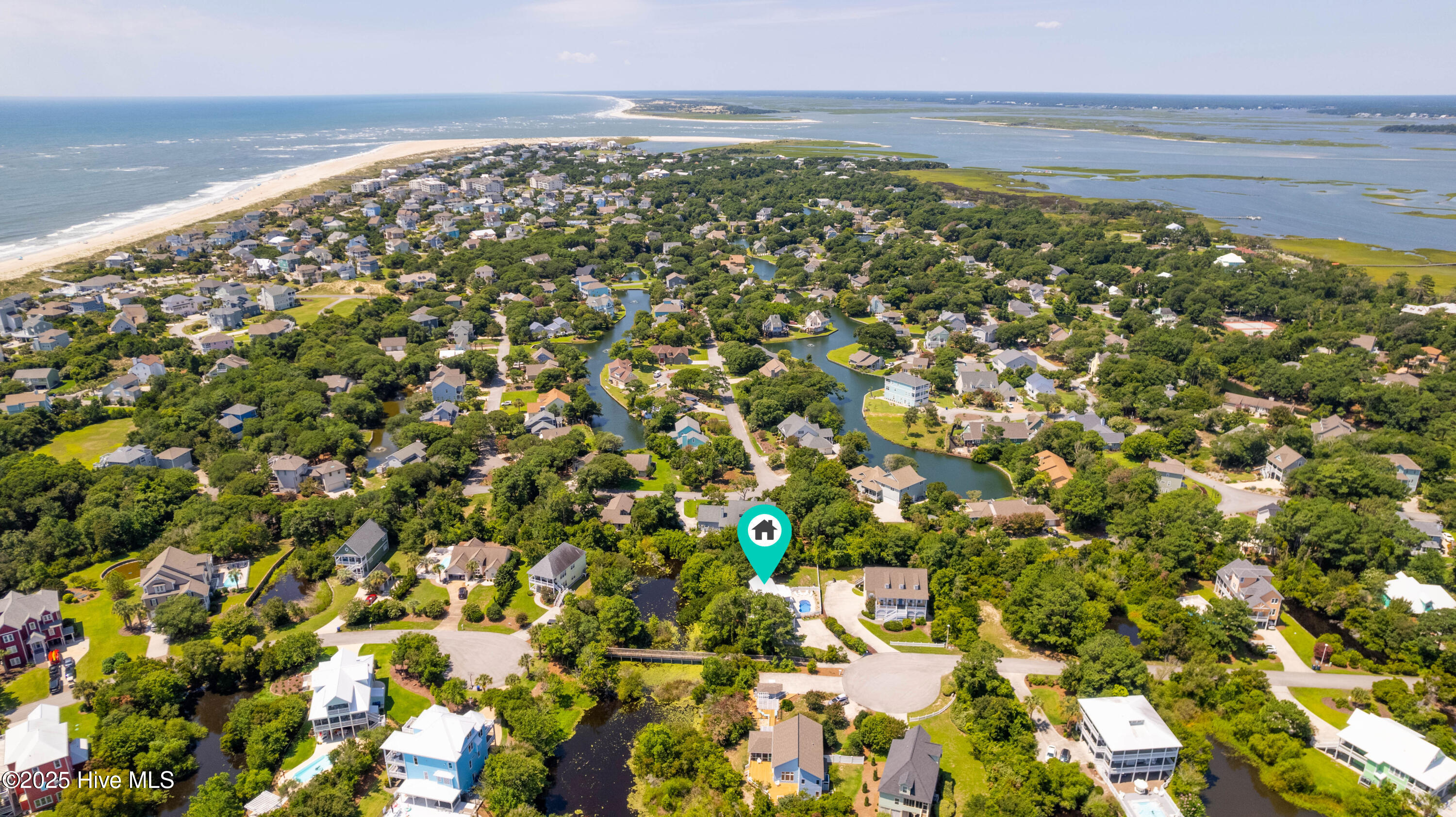 320 Governor Safford Lane Emerald Isle, NC 28594 - Photo 49 of 85 Aerial View of Home