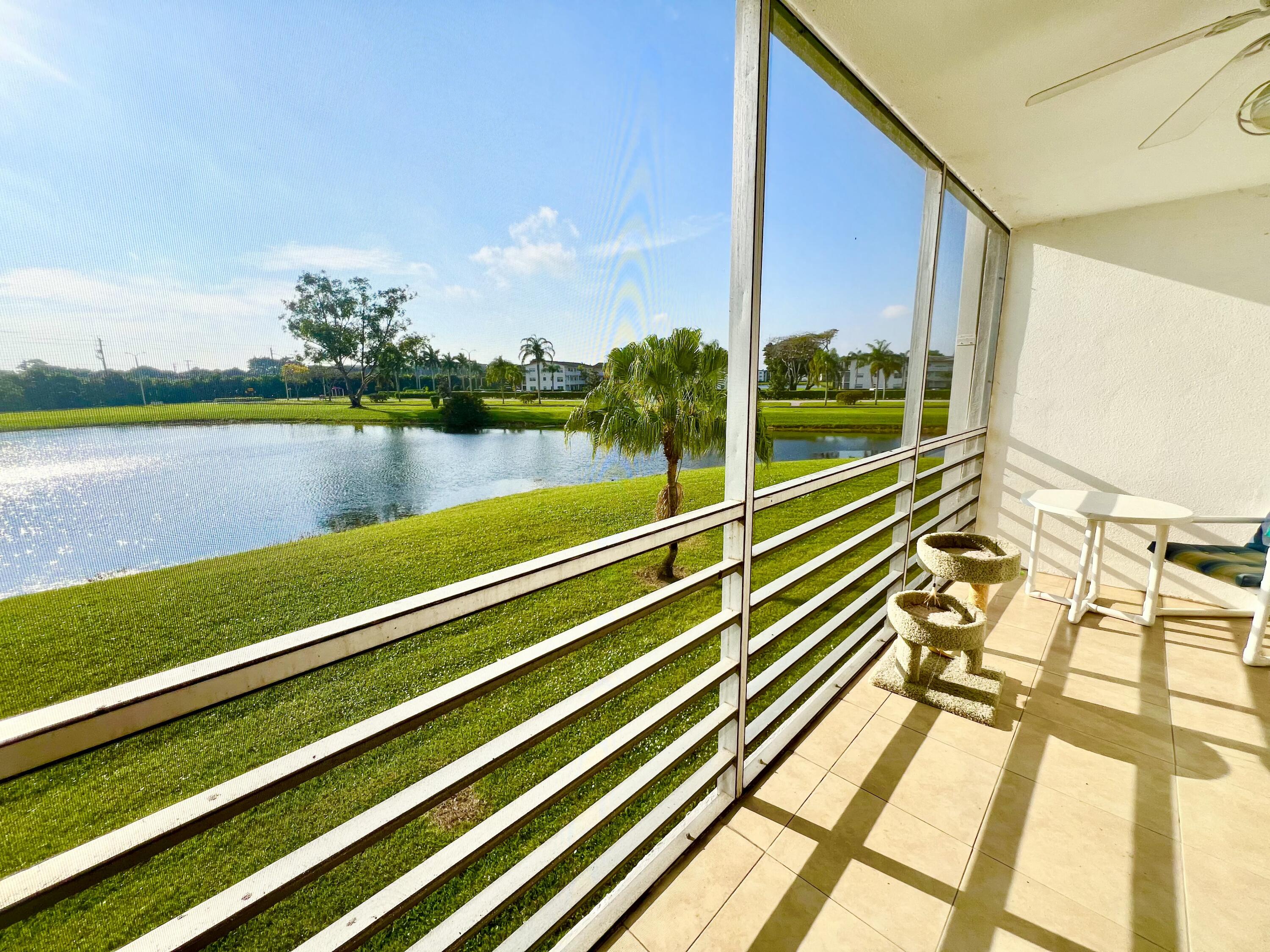 2038 Hythe A Boca Raton, FL 33434 - Photo 13 of 15 a view of a balcony with ocean view